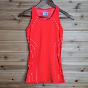 Athleta Finish Fast Line Tank Red/ Orange M